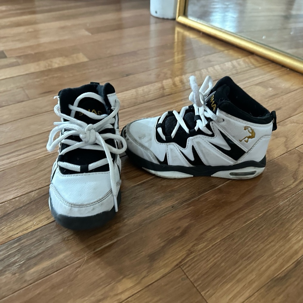 Jordan Kids Black and White Sneakers